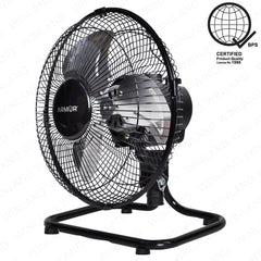 Armor by Winland Mini Industrial Ground Fan / Floor / Desk Fan w/ Oscillating Electric Fan X-10