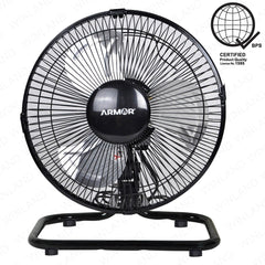 Armor by Winland Mini Industrial Ground Fan / Floor / Desk Fan w/ Oscillating Electric Fan X-10