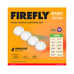 Firefly by Winland 12 Watts Round Recessed Slim LED Downlight WarmWhite/DayLight - V40EDL2136