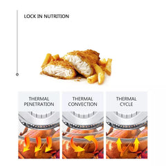 Hanabishi by Winland 7 in 1 Turbo Broiler with Stainless Steel Extender Ring HTB130 HTB130