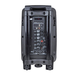 Konzert by Winland 8"200W Portable Rechargeable Speaker w/ USB/SD, FM Radio,BT & 2 Wireless Mic PA-8