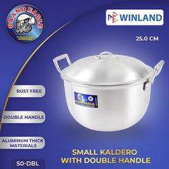 Grand Eagle by Winland Cookware Thick Aluminum Small Kaldero with Double Handle Pot Kitchenware