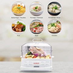 Eureka by Winland 24L Smart Chef Pro Electric Food Steamer 3Layers Smart Touch Panel 1200W EFS-24L