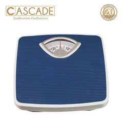 CASCADE Mechanical Weighing Scale Bathroom Scale in Gray Platform made of Laminated Film BS-08A
