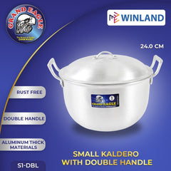 Grand Eagle by Winland Cookware Thick Aluminum Small Kaldero with Double Handle Pot Kitchenware