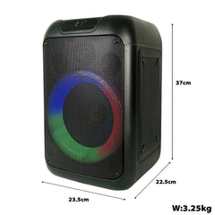 Promac by Winland 8inches Portable Party Speaker BT, USB, TF, FM, Radio, AUX Input PS-X80J