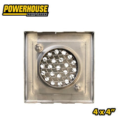 Powerhouse Hi-Grade Stainless Steel Floor Strainer 4 x 4 - 6x6 Anti-Overflow Design (PH-WH&PPR)