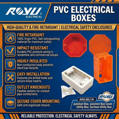 Royu Electrical Surface Pvc Boxes - RVFE