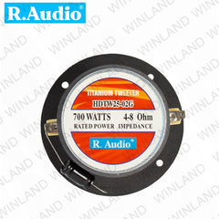 R.Audio by Winland Titanium Bullet Tweeter 700w HDTW25-02G