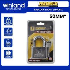 Powerhouse by Winland Security Padlock Short Shackle 30mm | 40mm | 50mm | 60mm(SOLD PER PIECE)