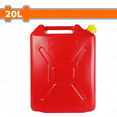 Wadfow 20 Liters Plastic Jerry Can with Gas Can Spout 33 x 20 x 44cm WQY2320 (WHT)