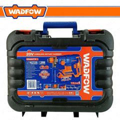 Wadfow P20S/20V Brushless Motor Lithium-Ion Cordless Rotary Hammer 2.0J WLM15225 (WCT)