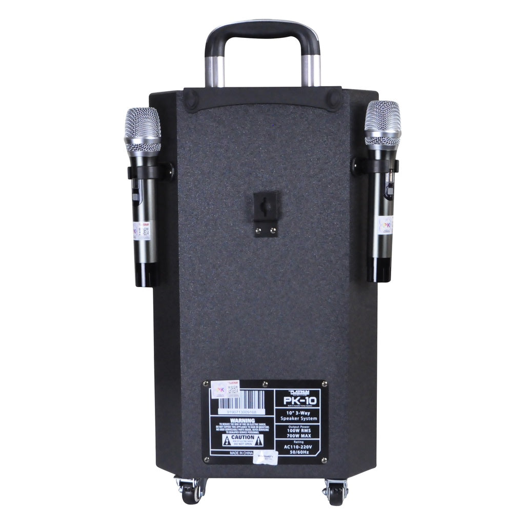 Platinum Original Portable Built-In Karaoke Trolley Speaker with Thousands songs PK-10 •OSOS•