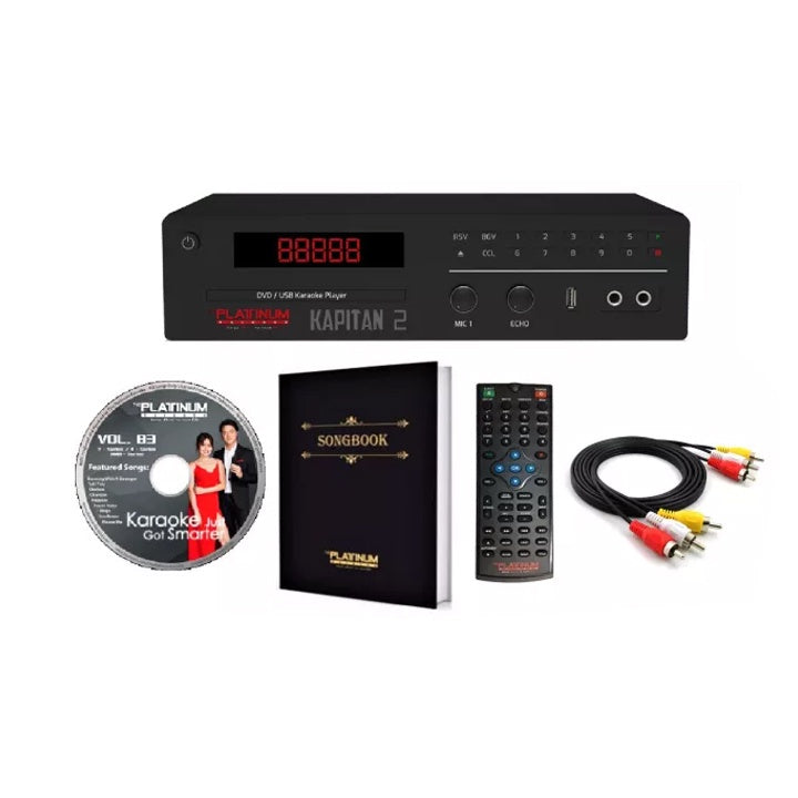 Platinum T-40 KAPITAN T40S Kapitan 2 Black V. 1.5 (w/ Songlist T-Series Songbook P-50 and CD Vol. 82