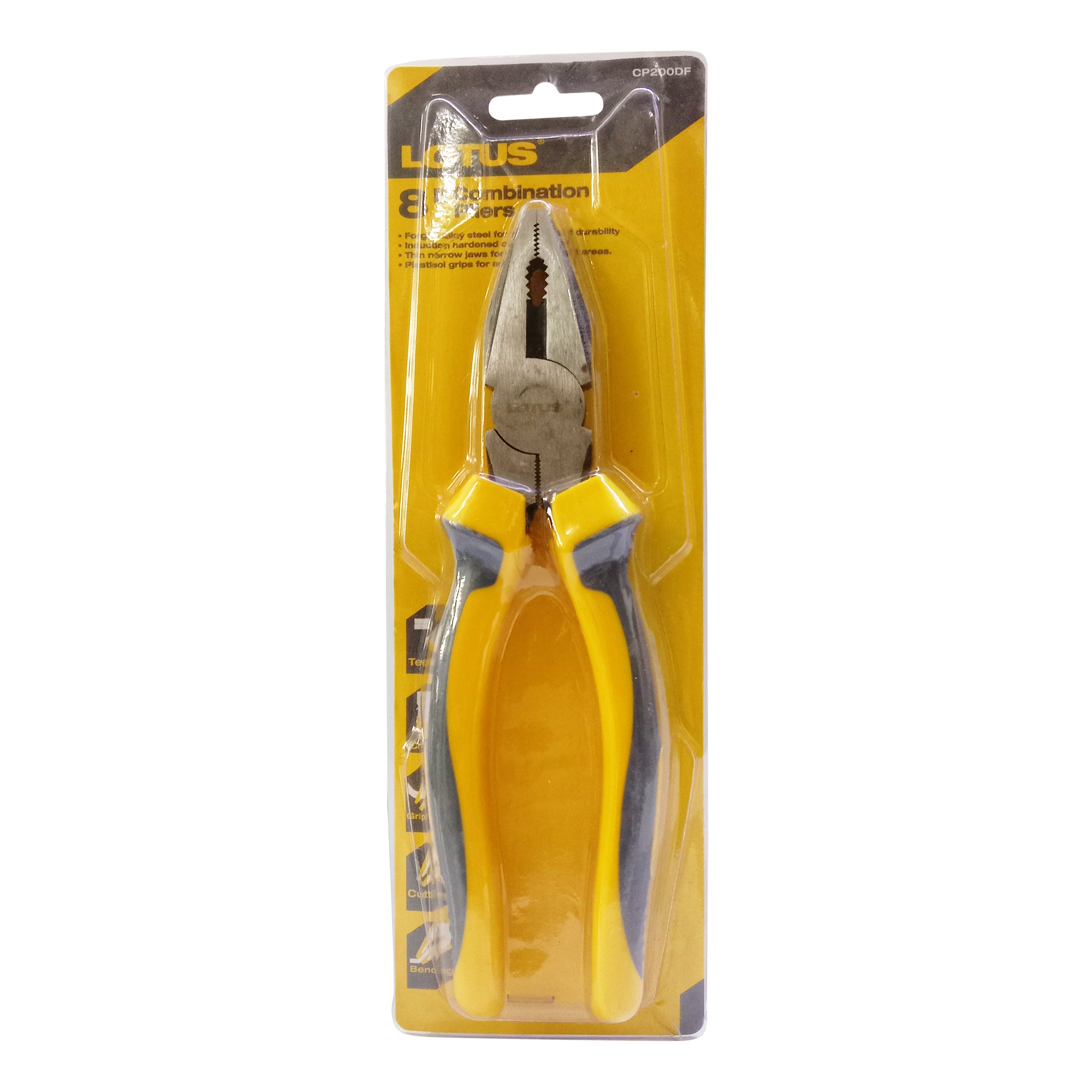 Lotus (8inches/200mm) Polish & Anti-Rust Plier Oil Combination Pliers CP200DF