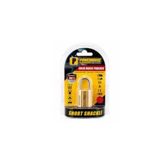 Powerhouse Solid Brass Padlock H.D. PH140 Long l Short Shackle (PH-DH)