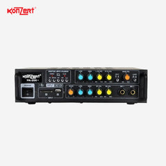 Konzert Powered Amplifier 250W x 2 PA System With 2 Mic Input 220VAC / 12VDC USB/SD Slots