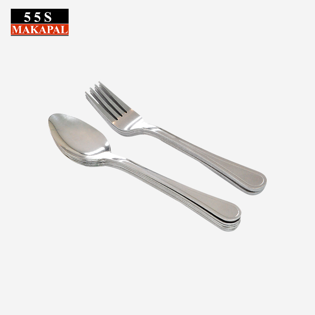 555 12 Piece Stainless Steel Spoon / Fork 2236