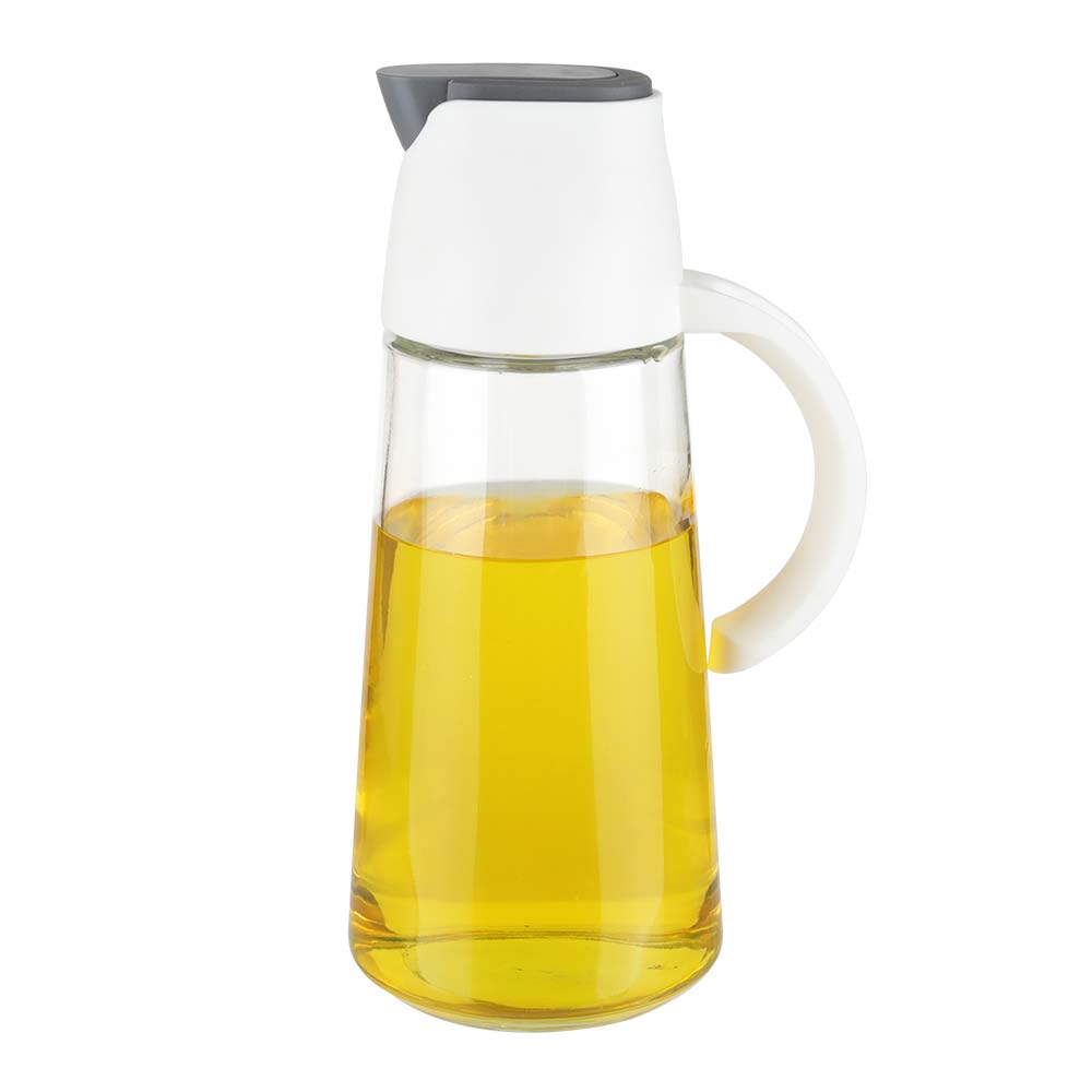 Masflex 630 ml Capacity Glass Cooking Oil Sauce Can Dispenser Bottle w/ Non-drip Spout Modern and Unique Design QM-0009 *WINLAND*