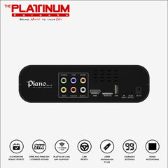 Platinum Piano V1.6 Karaoke Player | Portable HD Karaoke System with 23K Licensed Songs, Micro SD Storage & App Support