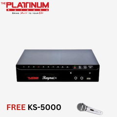 Platinum Reyna SE Karaoke Player | Professional DVD Karaoke System with 17,622 OPM & English Songs, Recording Function, and Dual Mic Inputs