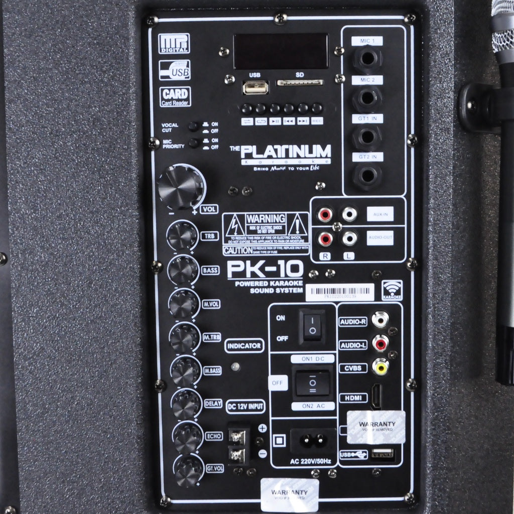 Platinum Original Portable Built-In Karaoke Trolley Speaker with Thousands songs PK-10 •OSOS•