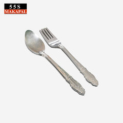 555 12 Piece Stainless Steel Spoon / Fork 1518 - Winland Depot