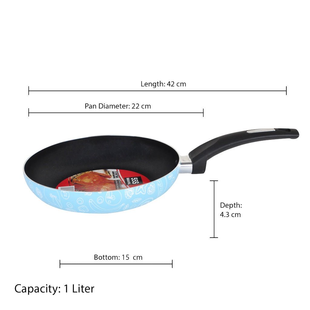 555 22cm Non - stick Frying Pan Forged Aluminum Cookware 0142 - Winland Depot