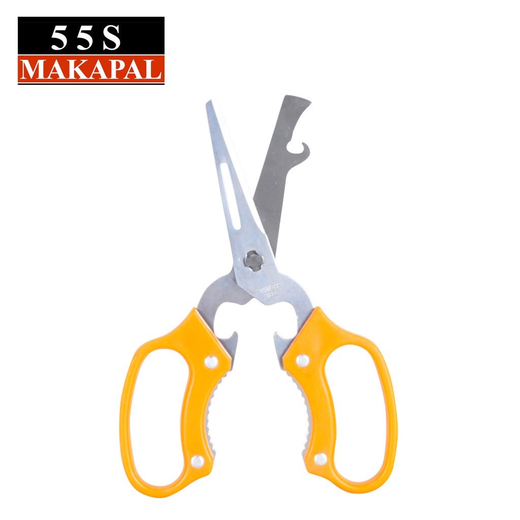 555 5 in 1 Multi Purpose Household Stainless Steel Plastic Handle Kitchen Scissors 185mm - Winland Depot