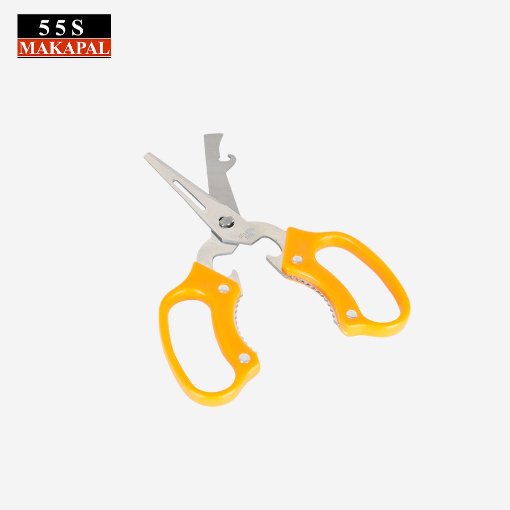 555 5 in 1 Multi Purpose Household Stainless Steel Plastic Handle Kitchen Scissors 185mm - Winland Depot