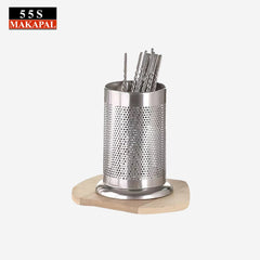 555 High Quality Stainless Steel Spoon Utensil Fork & Chopstick Holder Strainer 58 - Winland Depot