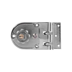HERKS by Winland Chrome Plated / Antique Brass Jimmy Proof Deadlock Double Cylinder