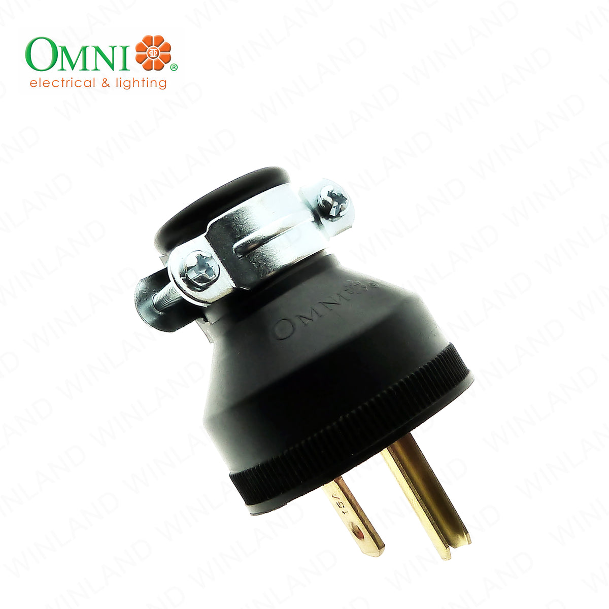 Omni by Winland Heavy Duty Parallel Plug with Grounding 15A 250V~ WPR-003