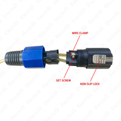 Electriq l 5 Meters Transparent Speaker Cable 2C 16 AWG with Anti-Slip Speakon Connector