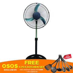 Asahi PF 840 18" 90W 3 Speed Stand Fan •OSOS•