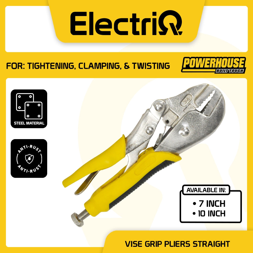Electriq l Powerhouse Vise Grip Pliers Straight 2x Strength