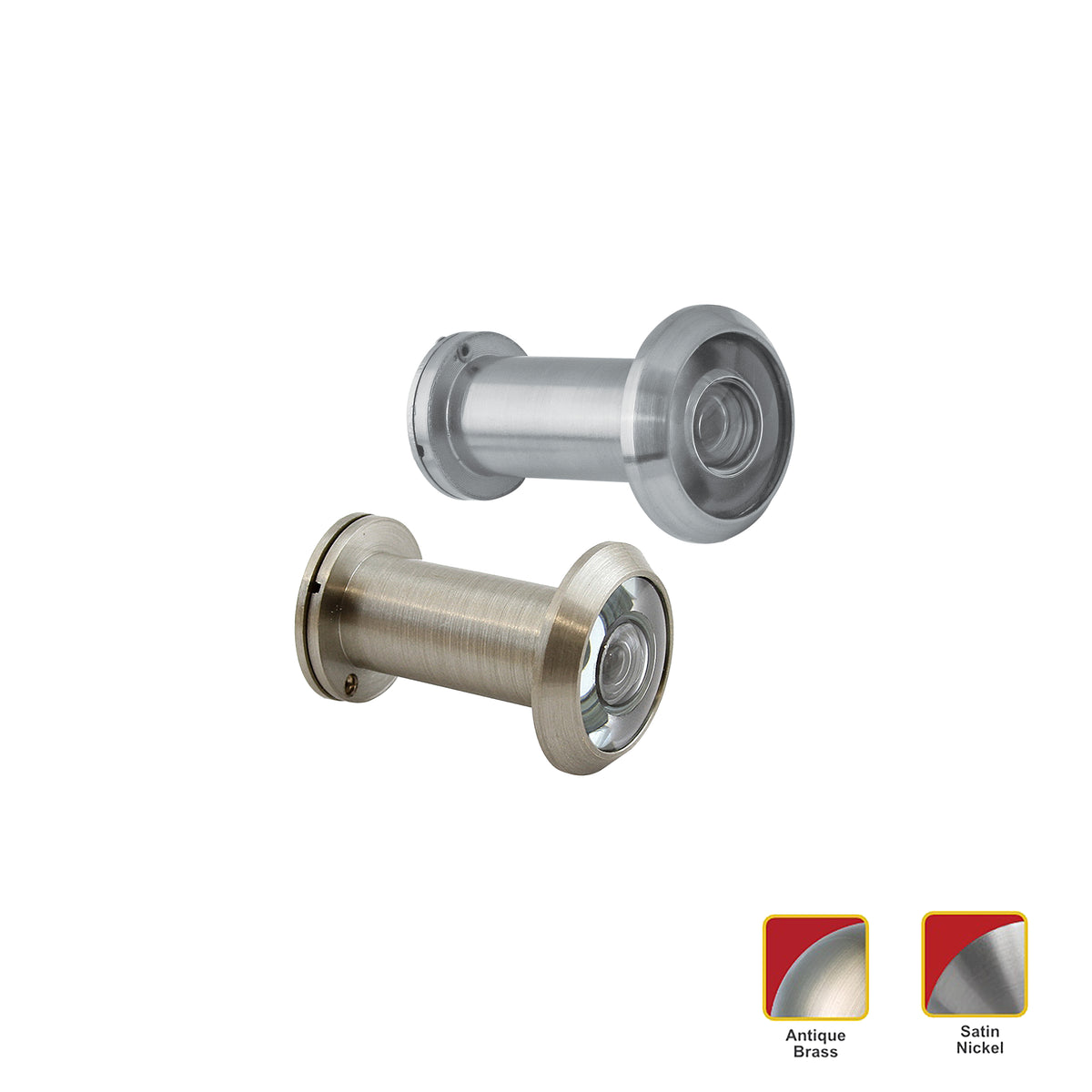 HERKS by Winland Satin Nickel / Antique Brass HERKS Zinc Alloy Door Viewer HD3001