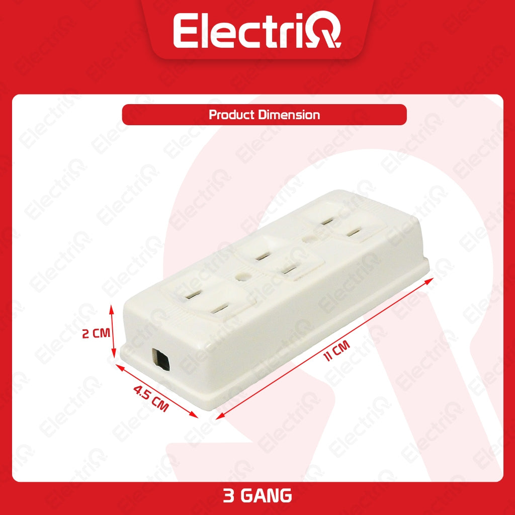 Electriq Surface Type Triple / Quadruple Convenience Outlet