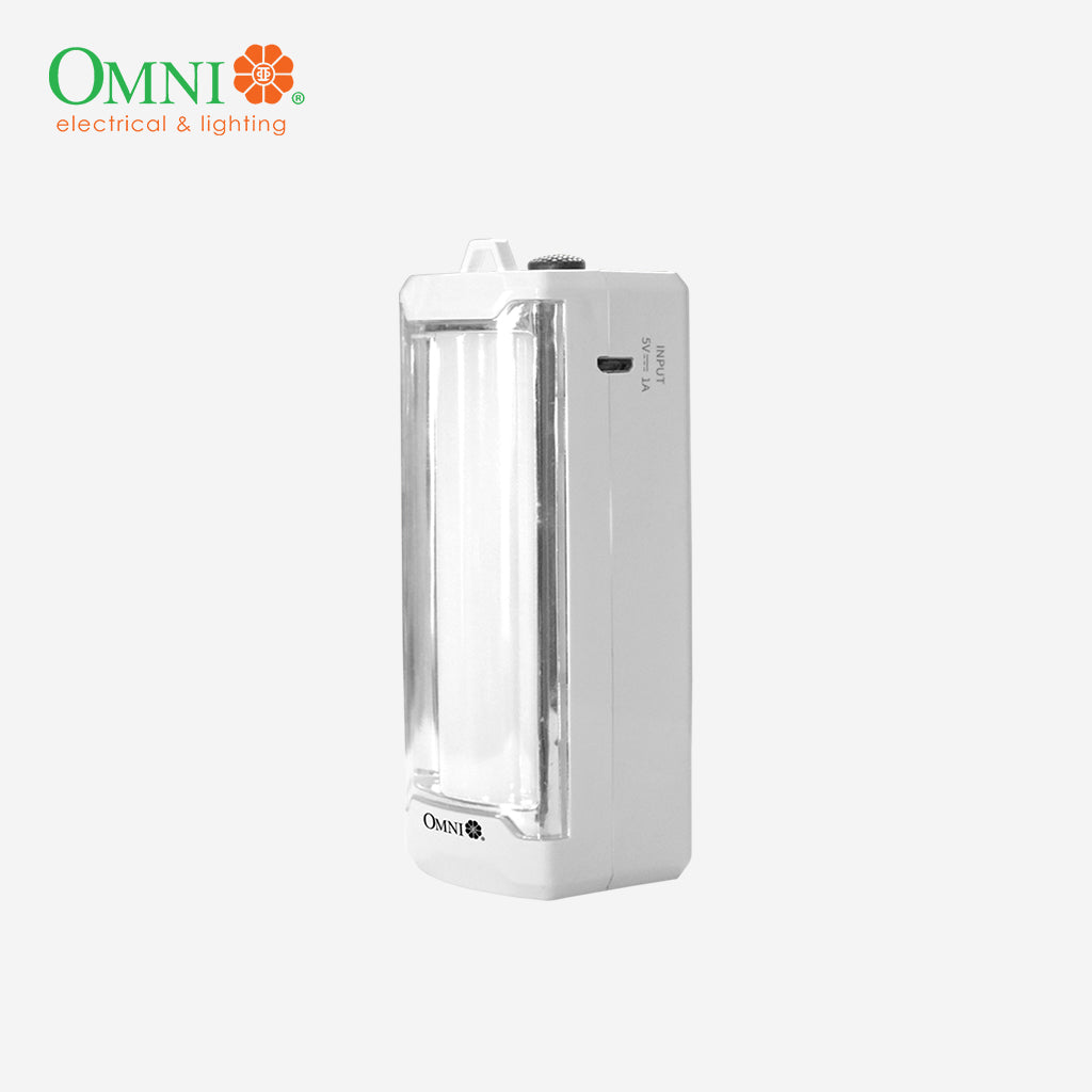 Omni LED Rechargeable Emergency Light Flashlight AEL010