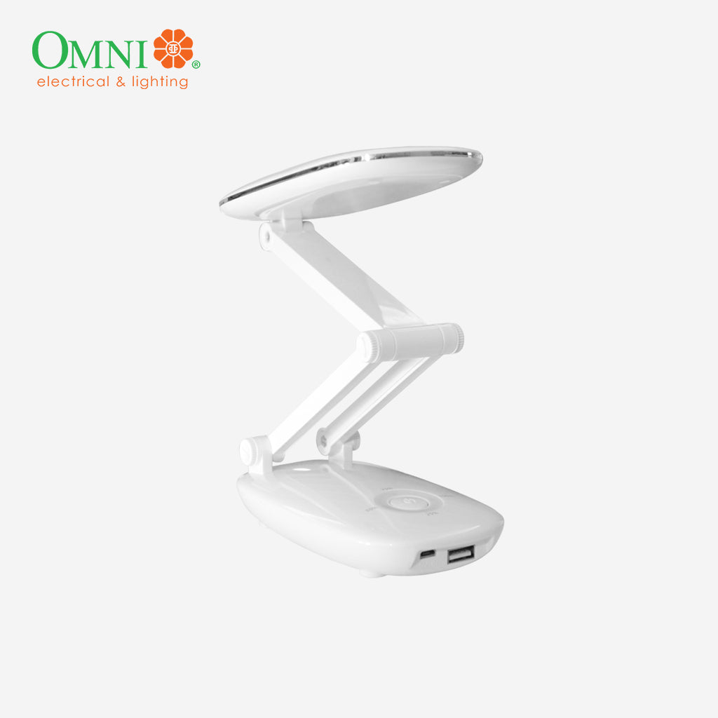 Omni by Winland Super Bright LED Desk Lamp Flashlight PLUS Power Bank Function - AEL-300