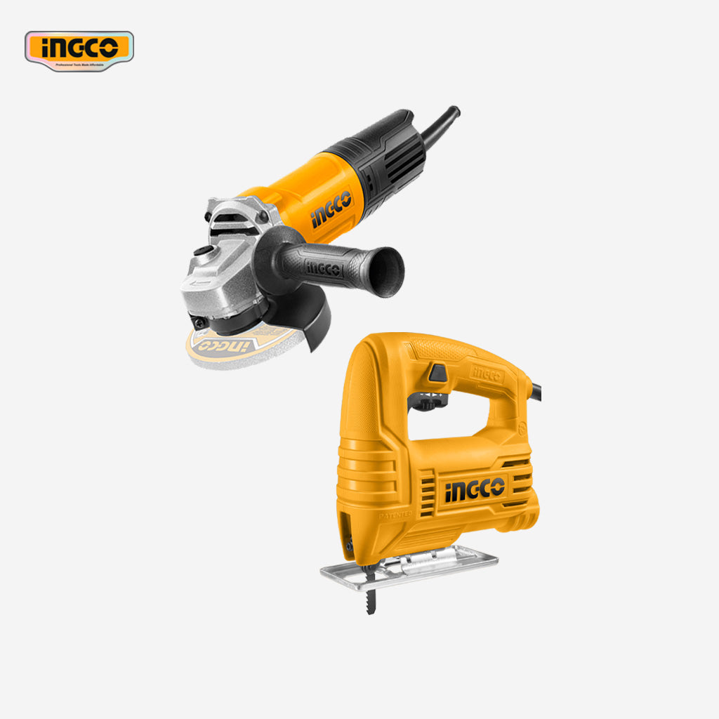 Ingco Angle Grinder 750W & Jigsaw 400W
