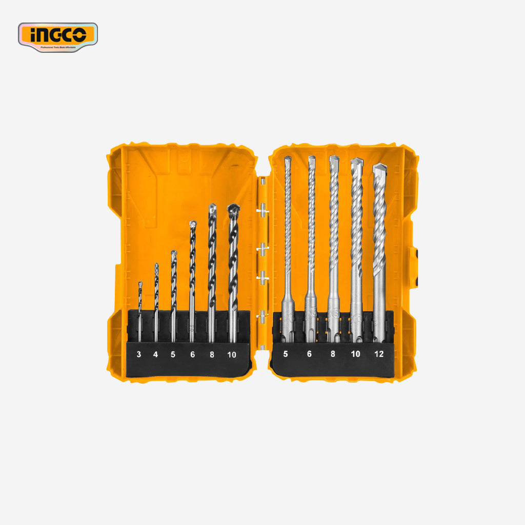 Ingco 11 Pcs Concrete And Hammer Drill Bits Set AKDL31101