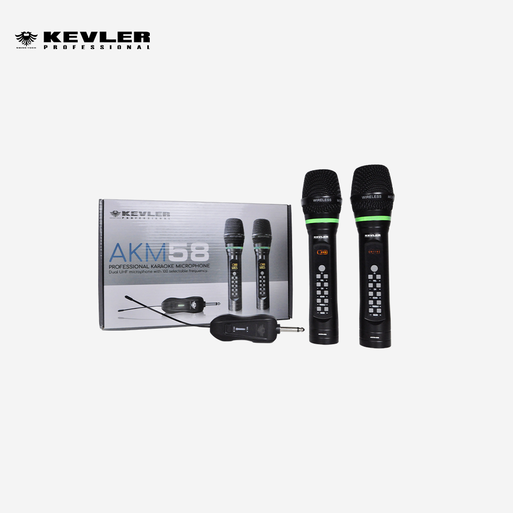 Kevler Professional Karaoke Wireless Microphone AKM-58 Mic