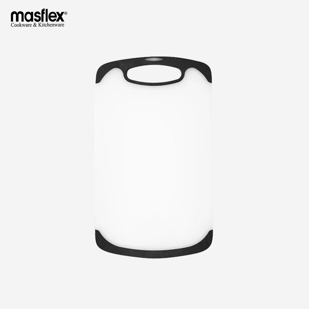 Masflex Non-slip Cutting / Chopping Board in Black Made of Durable Plastic Material