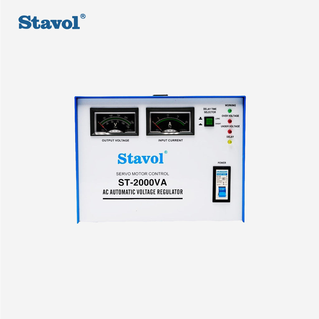 Stavol by Winland 100% Copper 2000W Servo Motor Control Automatic Voltage Regulator AVR ST-2000VA