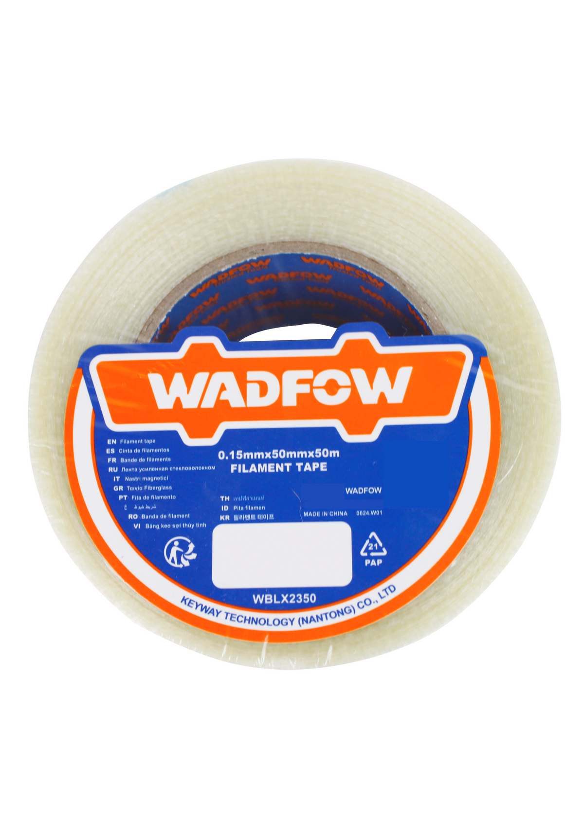 Wadfow Fiberglass Filament Grid Tape 50 meters (WHT)