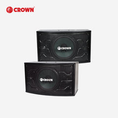 Crown 2pcs 3-Way 10 Inches Karaoke Speaker System 8 Ohms BF-108