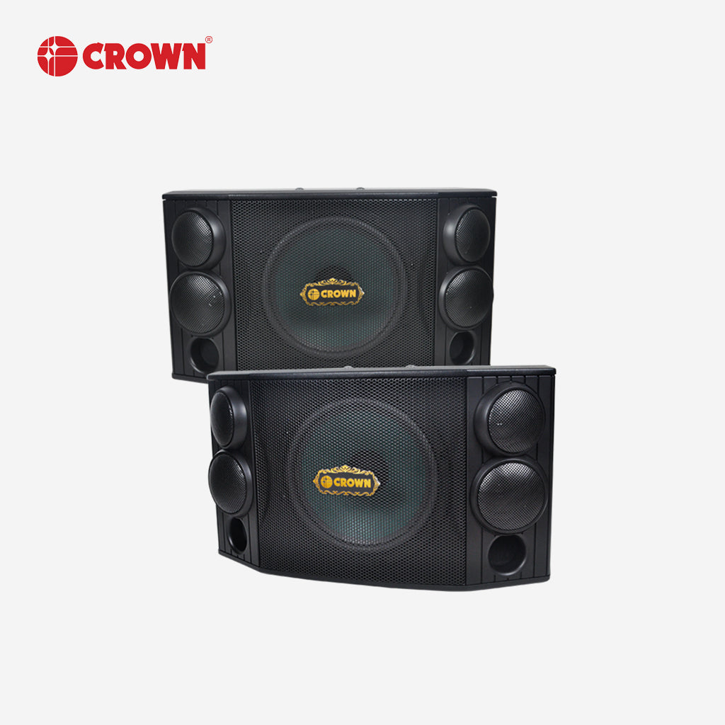 Crown 2pcs 3-Way Karaoke Speaker System 700W BF-1268 Audio Sound