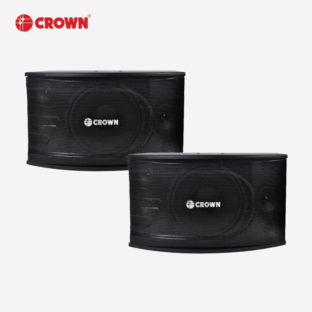 Crown 2 Pcs 3-Way Karaoke & Home Theater Speaker System 750Watts BF-1288