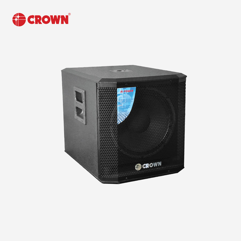 Crown by Winland 1-Way 12 Inch Passive Subwoofer Speaker 500watts 4-8 ohms with Wooden Box BF-12SW